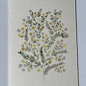 Watercolor Wall Art | Watercolor Painting | Wall Decor | Hand Painted | Painted Flowers