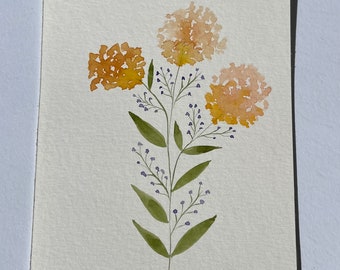 Watercolor Wall Art | Watercolor Painting | Wall Decor | Hand Painted | Painted Flowers