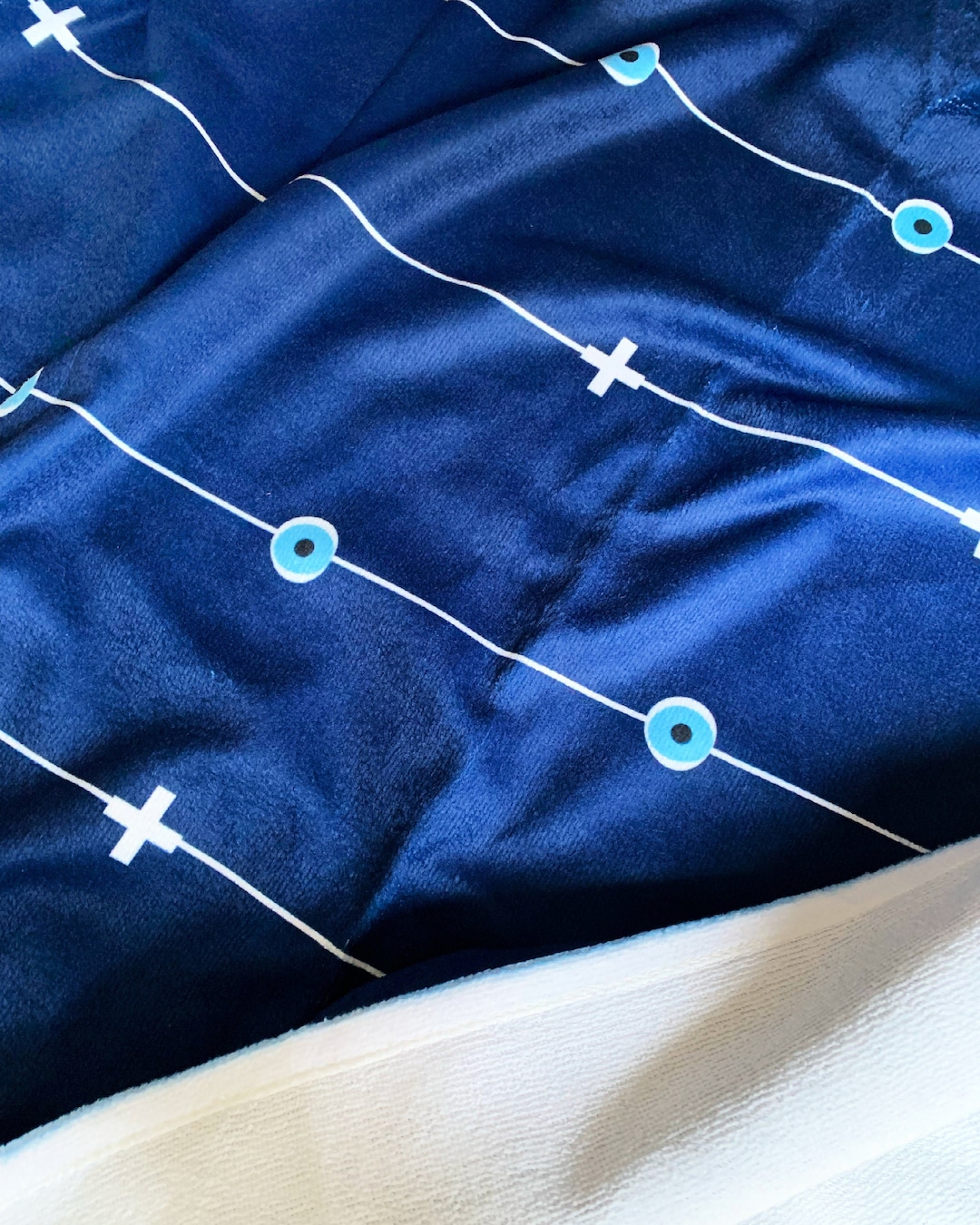 Evil Eye Beach Towel – Handmade Cotton Boho Design