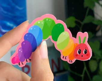 Rainbow Caterpillar Sticker