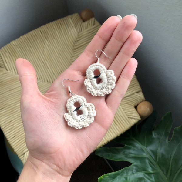 Upcycled Can Tab Crochet Earrings | Sustainable Recycled and Organic Eco-Jewelry