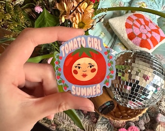 Tomato Girl Summer Sticker