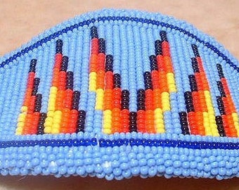 Jerolyn Hall Shoshone Beaded Barrette Indian Beadwork