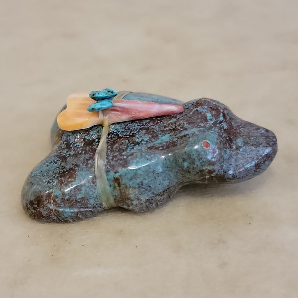 Daphne Quam Chrysocolla Zuni Fetishes Frog