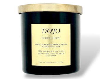 Santal 33 by Le Labo Inspired Luxury Soy Candle|50 hour burn time|Free Gift With Purchase | Unisex Scent | Long Lasting Candle | Rodeo Drive