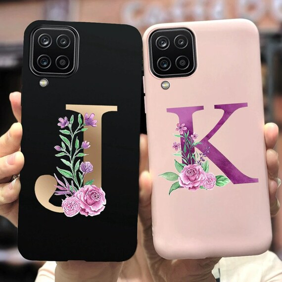 Custom Cute Letter Case For Samsung A12 A42 A52 5G Personal Etsy