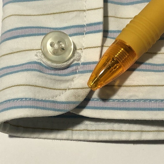 Vintage 2000 Hollister Made In Hong Kong Striped Butt… Gem