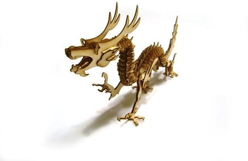 3D Puzzle Dragon Etsy