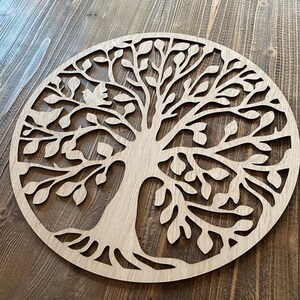 Wooden tree of life wall art