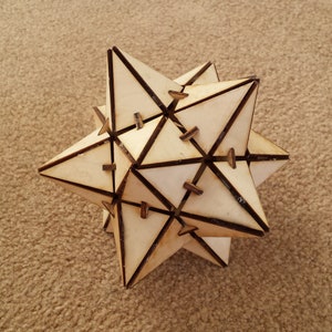 3d Puzzle - Stellated Dodecahedron