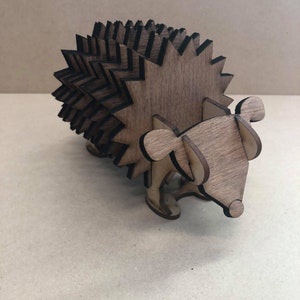 Hedgehog coasters  3D Puzzle - Cut laser