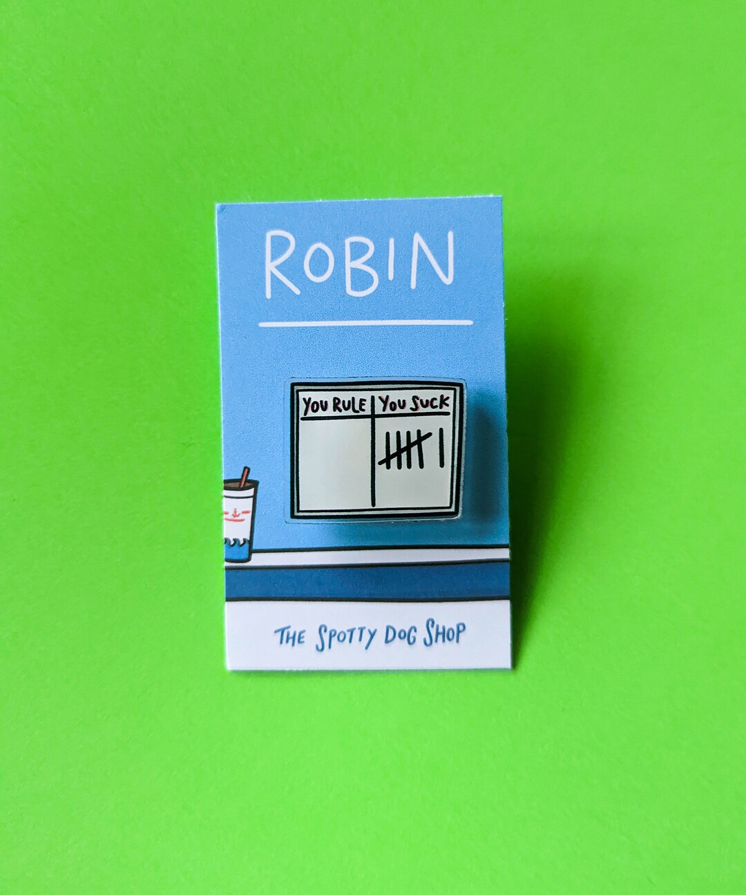 Robin Pin Stan Robin Acrylic Pin - Etsy