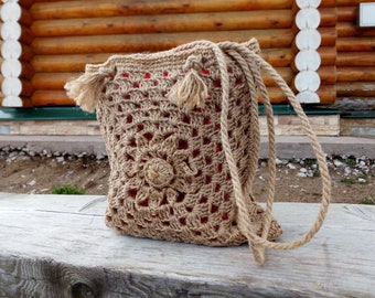 finger crochet bolsa