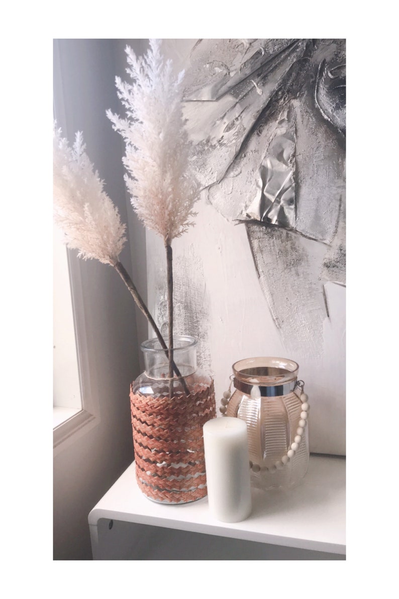 Artificial Pampas Grass Spray Etsy
