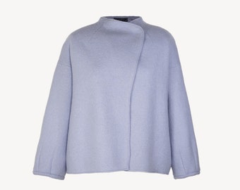 Short Boiled Wool Jacket, Women's 100% Wool Jacket