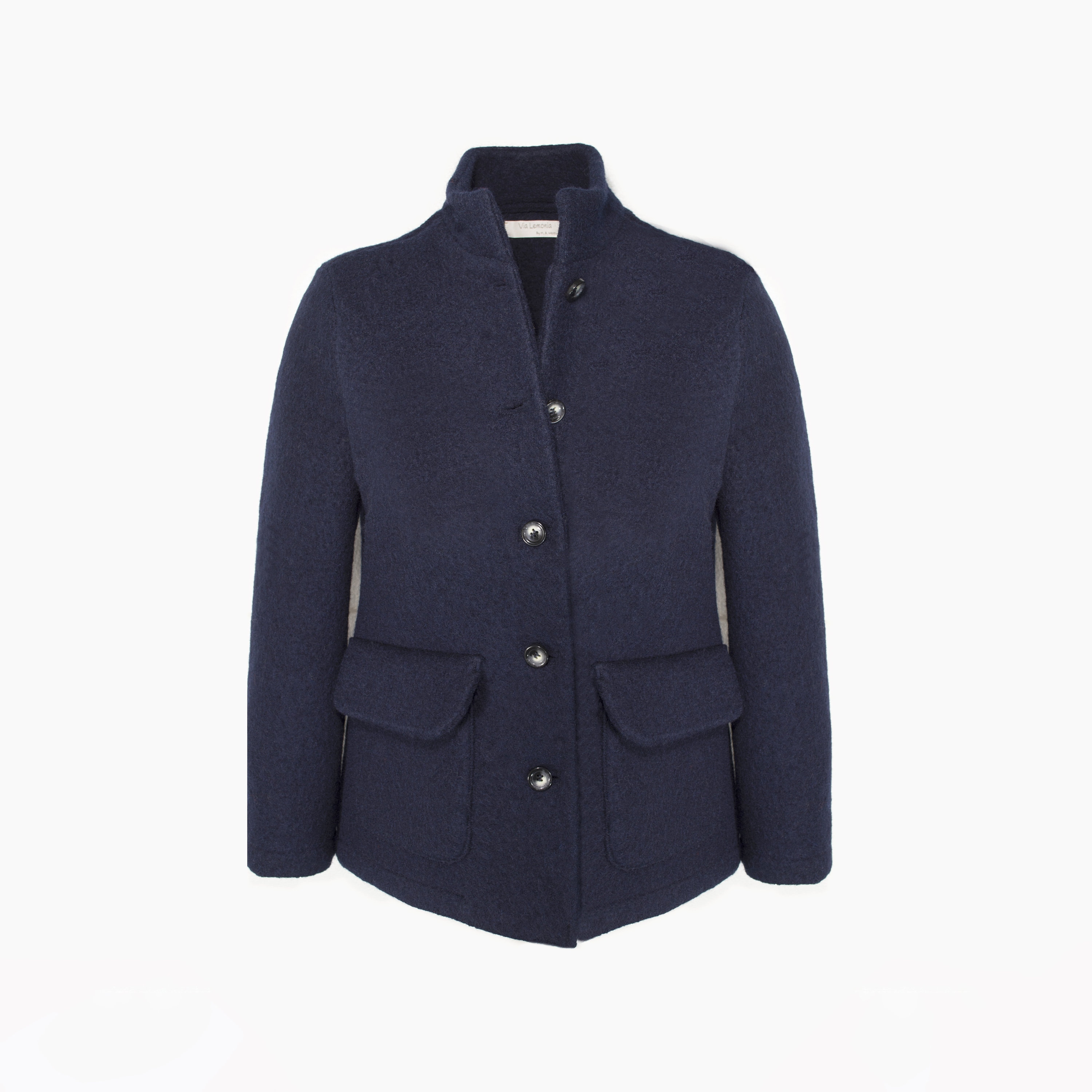 Lightweight Boiled Wool Motorcycle Jacket in Regenerative