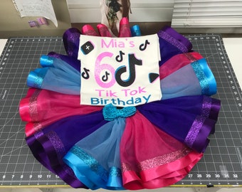 1st Birthday Outfit, Personalized Tutu, 3rd Birthday Outfit, Custom Tutu, Girls Tutu Outfit, , 3rd Birthday, Girl Birthday Gift, Baby Girl.