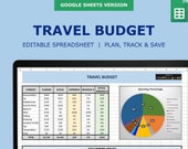 Travel Budget Spreadsheet - Trip Planner & Expense Tracker (Google Sheets)