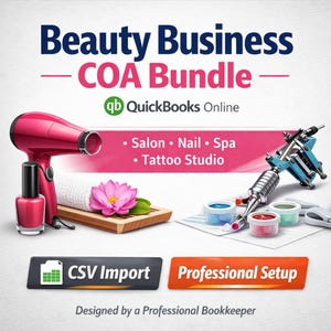 May include: An advertisement for a beauty business COA bundle. The image features a pink hair dryer, nail polish, a tattoo machine, and text that reads "Salon, Nail, Spa, Tattoo Studio". The image also includes the text "CSV Import" and "Professional Setup".