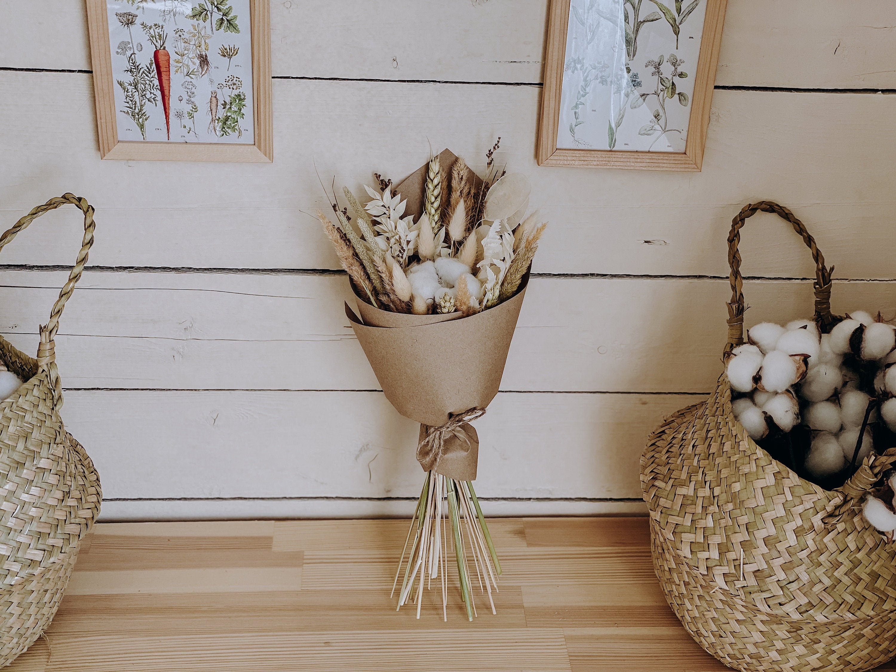 Dried Flower Bouquet Dried Flower Arrangements mom gift Etsy