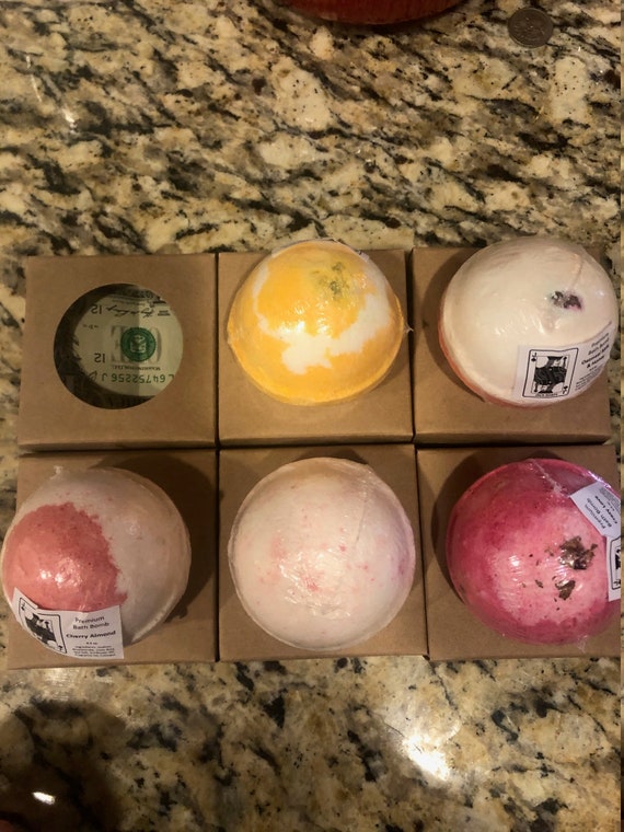 Mystery Money Bath Bombs REAL MONEY 4.5OZ Large Bath Bombs Etsy