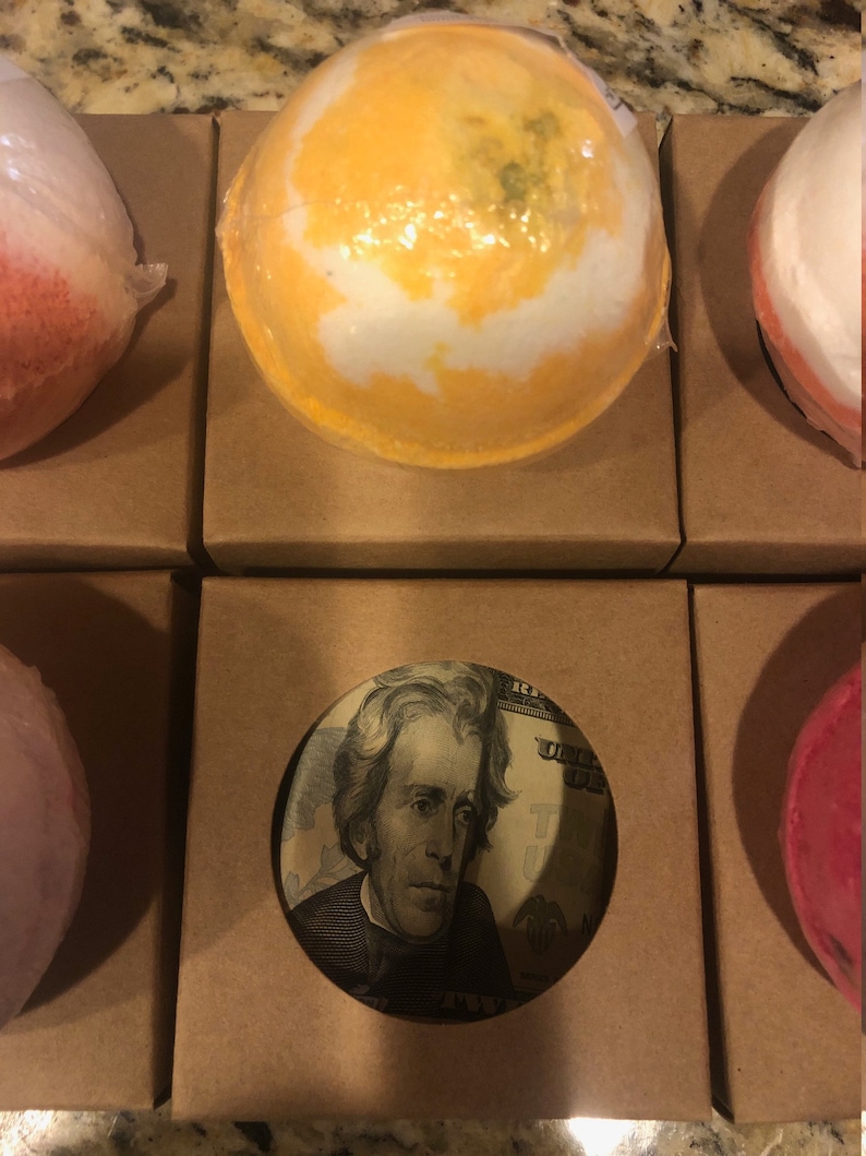 Mystery Money Bath Bombs REAL MONEY 4.5OZ Large Bath Bombs | Etsy
