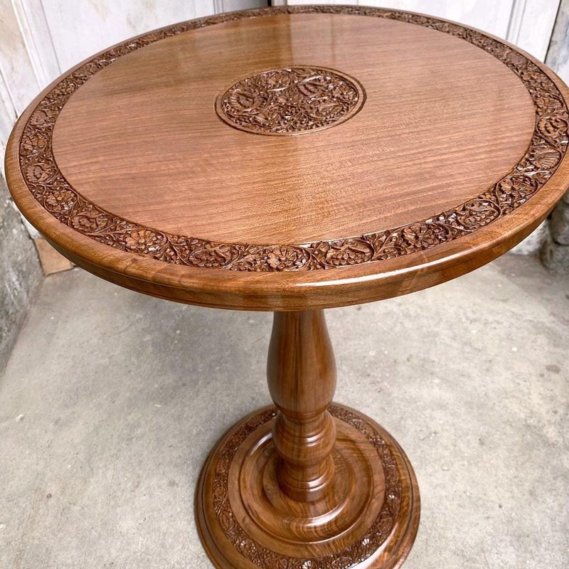 Round Entry Table Etsy