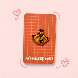 Sir Pentious Acrylic Pin: Hazbin Hotel Fan Art