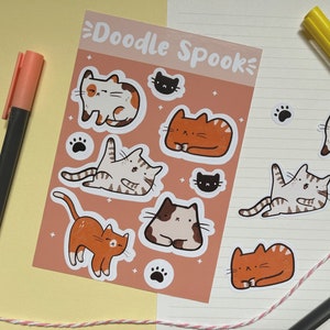 Unamused Cats | Cute cat planner sticker sheet