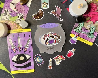 Witchy Cauldron Sticker Pack
