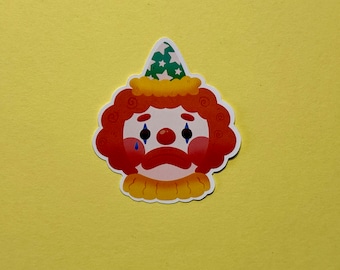 Sad Lil Clown | Glossy Sticker