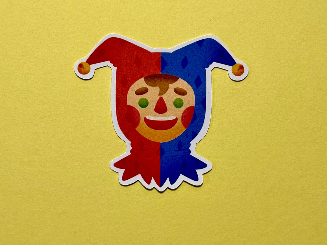 Rusty Jester Sticker Silly Lil Guy | Glossy Jester Sticker - Etsy