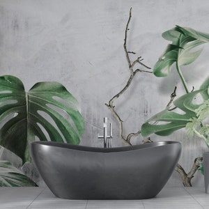 Tropical Leaves Wallpaper: Botanic Green Peel and Stick Wall Mural