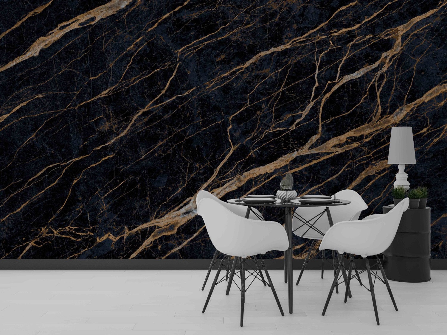 Shades of Black and Gold Marble Wall Art Wall Mural Wallpaper | Etsy