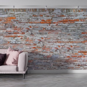 Red Brick Wall Wallpaper: Old Style, Peel and Stick, Removable image 5