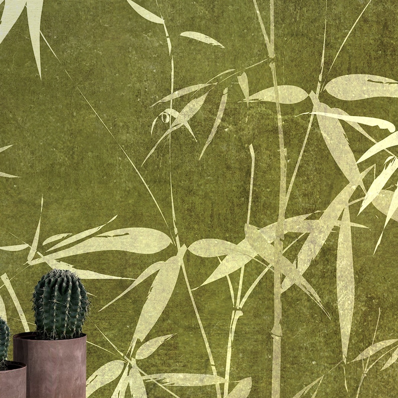 Removable Chinoiserie Trees Wallpaper Peel and Stick Wall Etsy