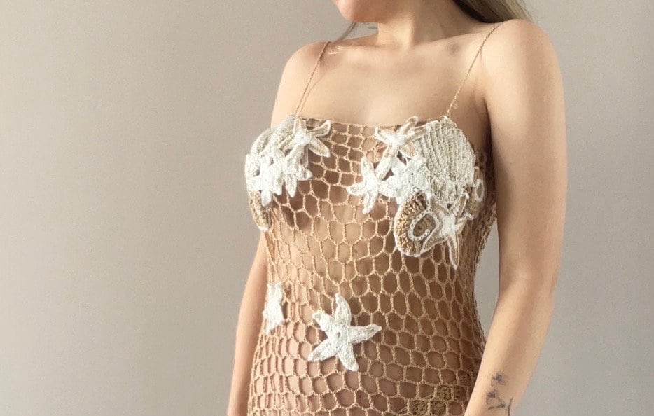 Crochet Mini Dress