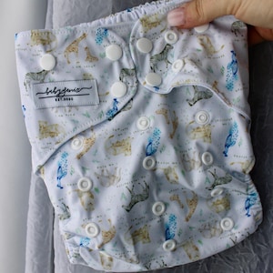 Babygenix Purpose Reusable Pocket Cloth Diaper – Adjustable, Leak-Proof & Eco-Friendly | Fits Babies 8-55+ lbs |