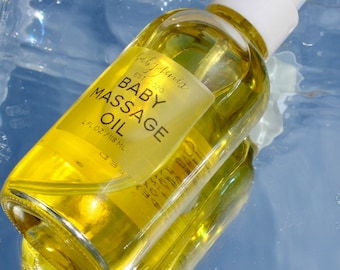 Organic Baby Massage Oil: Hydrating, Nourishing Superfood Blend