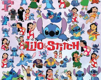 Lilo and stitch svg, stitch bundle, stitch clipart, stitch png, lilo and stitch svg, cricut svg, silhouette svg, stitch layered for t shirts