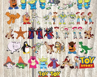 Toy Story SVG Bundle, Woody, Jessie, Rex, Potato Head Svg Files for Cricut, Toy Story Png, Buzz Lightyear Svg for Shirts