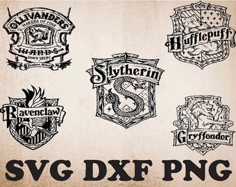 Movie House Crest Magic Wizard Svg, Png Files Magic Wizard Svg School Movie Bundle, Svg Files for Cricut, Eps-Psd-Svg-Png-Jpg