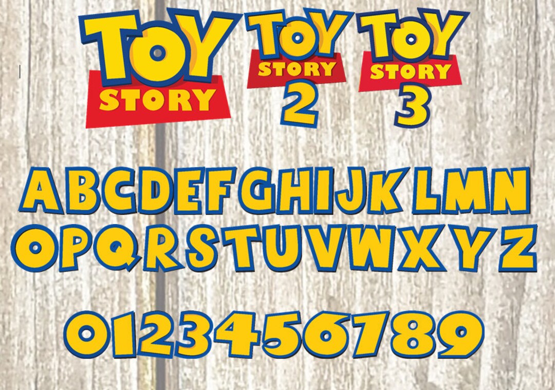 Toy Story Font SVG, Toy Story Svg, Toy Story Font, Cricut, Silhouette