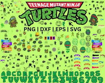 1200+ Files,Mega Bundle, Ninja Turtles Bundle, Cricut, Silhouette, Ninja Turtles SVG PNG Clipart Bundle | Instant Download