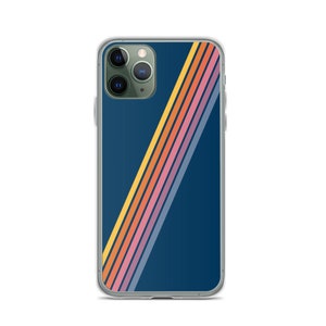 Vintage Rainbow 70s Style Retro Summer Stripes Retro Vibes iPhone SE (2020) / 7 / 8 / XS / XR / 11 / 11 Pro / 12 / 12Pro Case