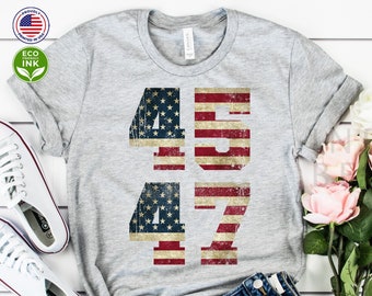 45 47 Shirt, Save America, Trump 2024, Conservative Gift, Patriot, Funny, I&#39;ll Be Back Shirt / T-shirt / Sweatshirt / Long Sleeve / Hoodie