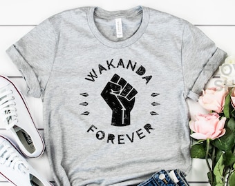 Wakanda Forever Camisa / Black Panther Wakanda Camisa / Chadwick Boseman Camisa / T'Challa King Africa / Camisa Black Panther / Wakanda Camiseta