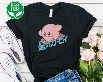 Cool Kirby Shirt | Kirby Long Sleeve Shirt | Kirby Hoodie | Kirby Kids Shirt| Fighting Kirby Nintendo Fan Tee Shirt | Gamer Gift Gaming Tee