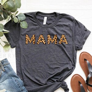Leopard Print Mama Mothers Day Cute Cheetah Mother&#39;s Day Shirt / Long Sleeve / Hoodie / Gift for Mother / Mommy Tee Shirt, Gift for Mom