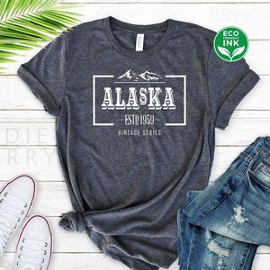 Alaska Shirt Vintage Series Alaskan Design Alaska Mountains Shirt / Sweatshirt / Long Sleeve / Hoodie / Kids